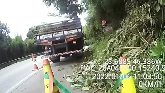 Motorcyclist Crashes Into Parked Truck