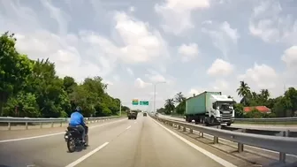 Malaysian Motorcyclist Suffers Serious Accident