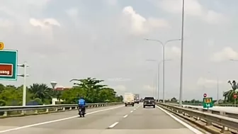 Malaysian Motorcyclist Suffers Serious Accident