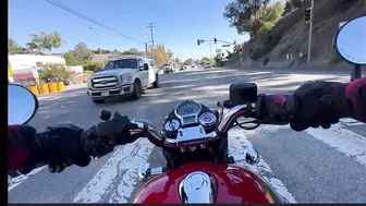 Motorcyclist's Helmet Camera Captures Horrific Accident