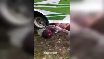 Bus Loses Control And Runs Over Two Motorcyclists