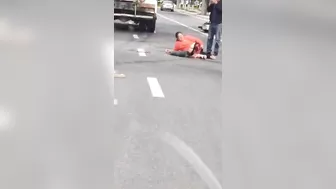 Poor Woman Shocked To See What Cement Truck Did To Her