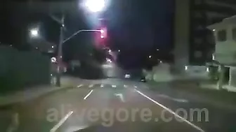 Drunk Cyclist Ran A Red Light And Crashed Into A Toyota Pickup Truck