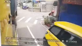 Motorcyclist Run Over By Truck