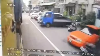 Motorcyclist Run Over By Truck