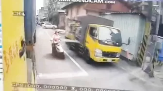 Motorcyclist Run Over By Truck