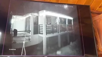 Surveillance Camera Captured The Thief Falling From The Second Floor