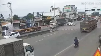 Steel Coils Crush Truck Cab In Southern Vietnam