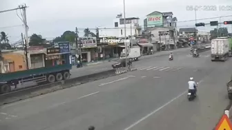 Steel Coils Crush Truck Cab In Southern Vietnam