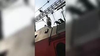 Tai Shan Was Electrocuted On The Railway. Russia