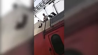 Tai Shan Was Electrocuted On The Railway. Russia