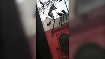 Tai Shan Was Electrocuted On The Railway. Russia