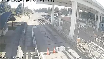 The Video Captured The Horrific Accident At The Toll Booth.