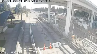 The Video Captured The Horrific Accident At The Toll Booth.