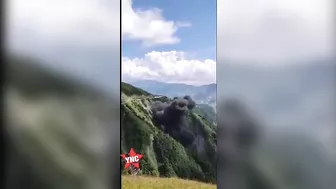 Terrifying Moment Rescue Helicopter Crashes And Explodes