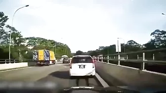 The Moment The Motorcyclist Fell Under The Wheels Of A Tractor