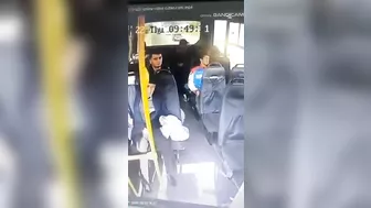 The Truck Hit The Back Of The Bus.