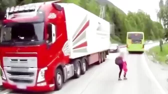 The Truck Driver's Reaction Saved His Life