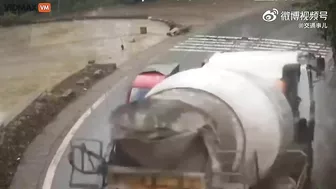 Tokyo Drift Is No Match For This Cement Truck Driver - Video