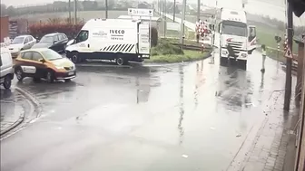 Train Hits Truck Stuck At Ardooie Level Crossing