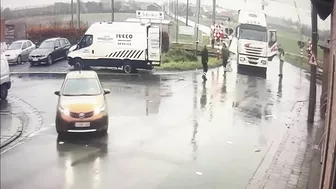 Train Hits Truck Stuck At Ardooie Level Crossing