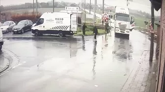 Train Hits Truck Stuck At Ardooie Level Crossing