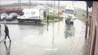 Train Hits Truck Stuck At Ardooie Level Crossing