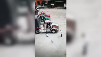 Truck Driver Falls To Death