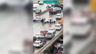 Truck Rollover Accident. New York City, USA