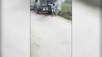 Truck Driver Electrocuted While Driving