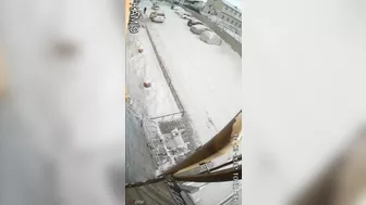 Russian Woman Falls From Balcony