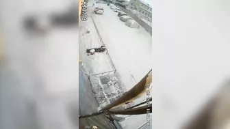 Russian Woman Falls From Balcony