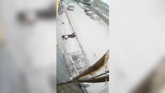 Russian Woman Falls From Balcony