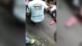 Woman Falls And Breaks Her Leg