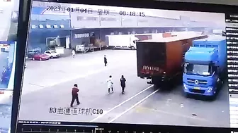 Woman Trapped Between Truck And Car