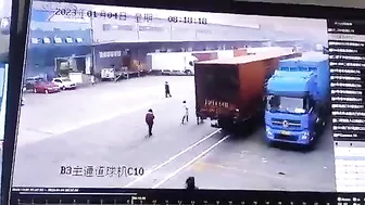 Woman Trapped Between Truck And Car