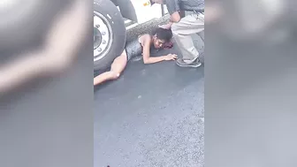 Woman Crushed To Death By Bus, In Agony