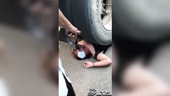 Woman Dies Under Truck Wheels