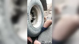 Woman Dies Under Truck Wheels