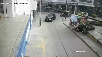 A Woman Fell From The Third Floor Of A School Building In Peru.