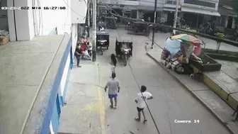 A Woman Fell From The Third Floor Of A School Building In Peru.