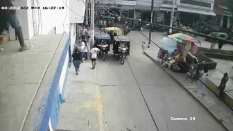 A Woman Fell From The Third Floor Of A School Building In Peru.