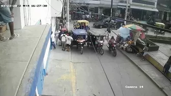 A Woman Fell From The Third Floor Of A School Building In Peru.