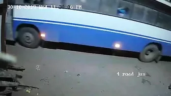 Woman Hit By Bus