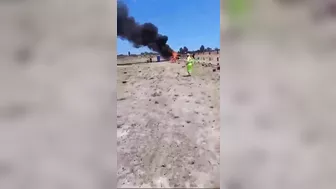 Woman Survives Helicopter Crash In Intense Pain