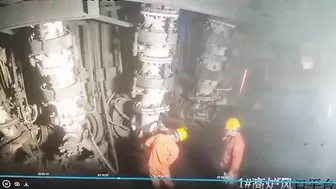 Industrial Accident - Worker Blown Away By Pressure Chamber