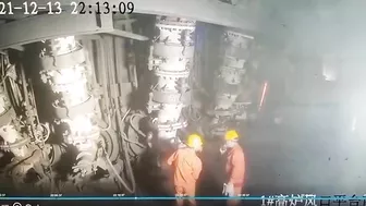 Industrial Accident - Worker Blown Away By Pressure Chamber