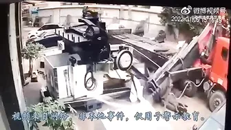Worker Crushed To Death By Falling Machine