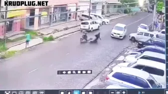 Two Bicycles And One Car Involved In A Bizarre Accident