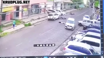 Two Bicycles And One Car Involved In A Bizarre Accident